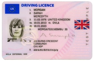 UK photocard driving licence — DVLA issued